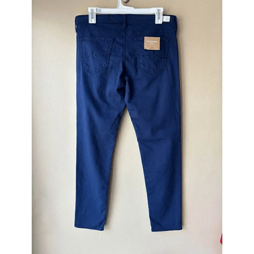Adriano Goldschmied the Stevie Ankle Slim Straight Jean in Navy Size 31